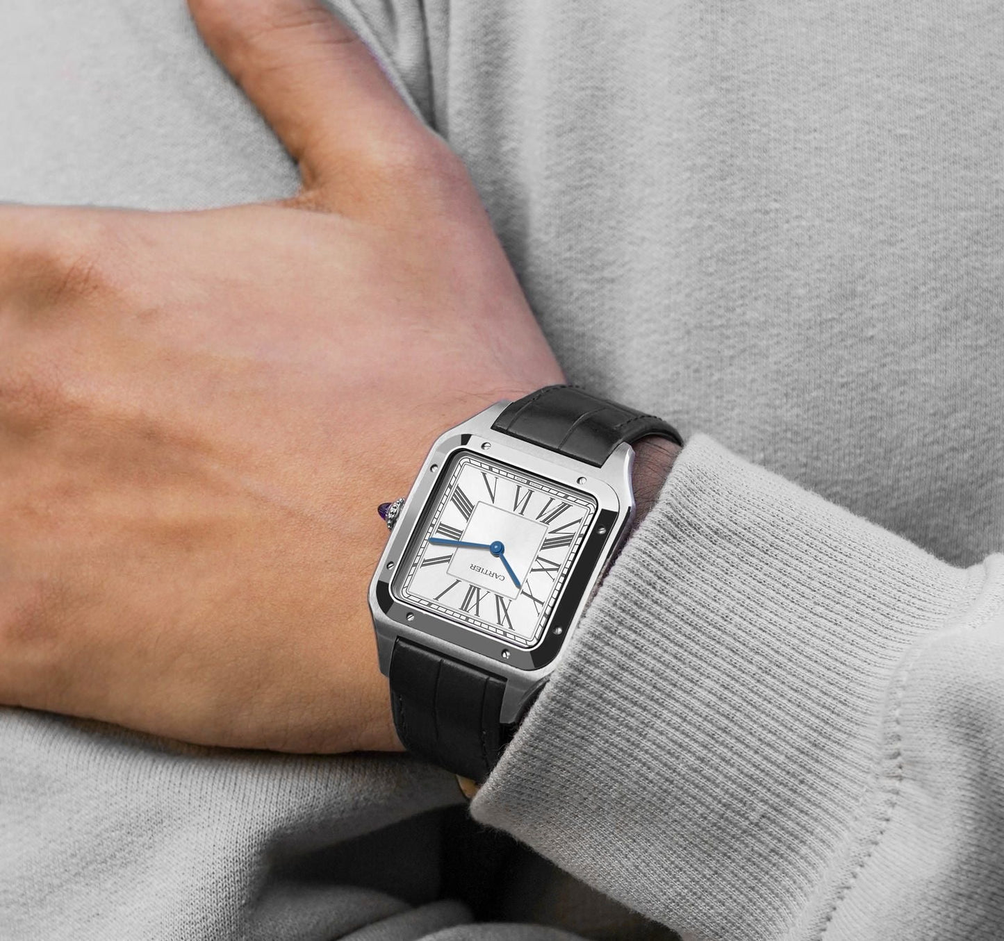 Luxury Santos – Stainless Steel 7AAA Quality Watch for Men