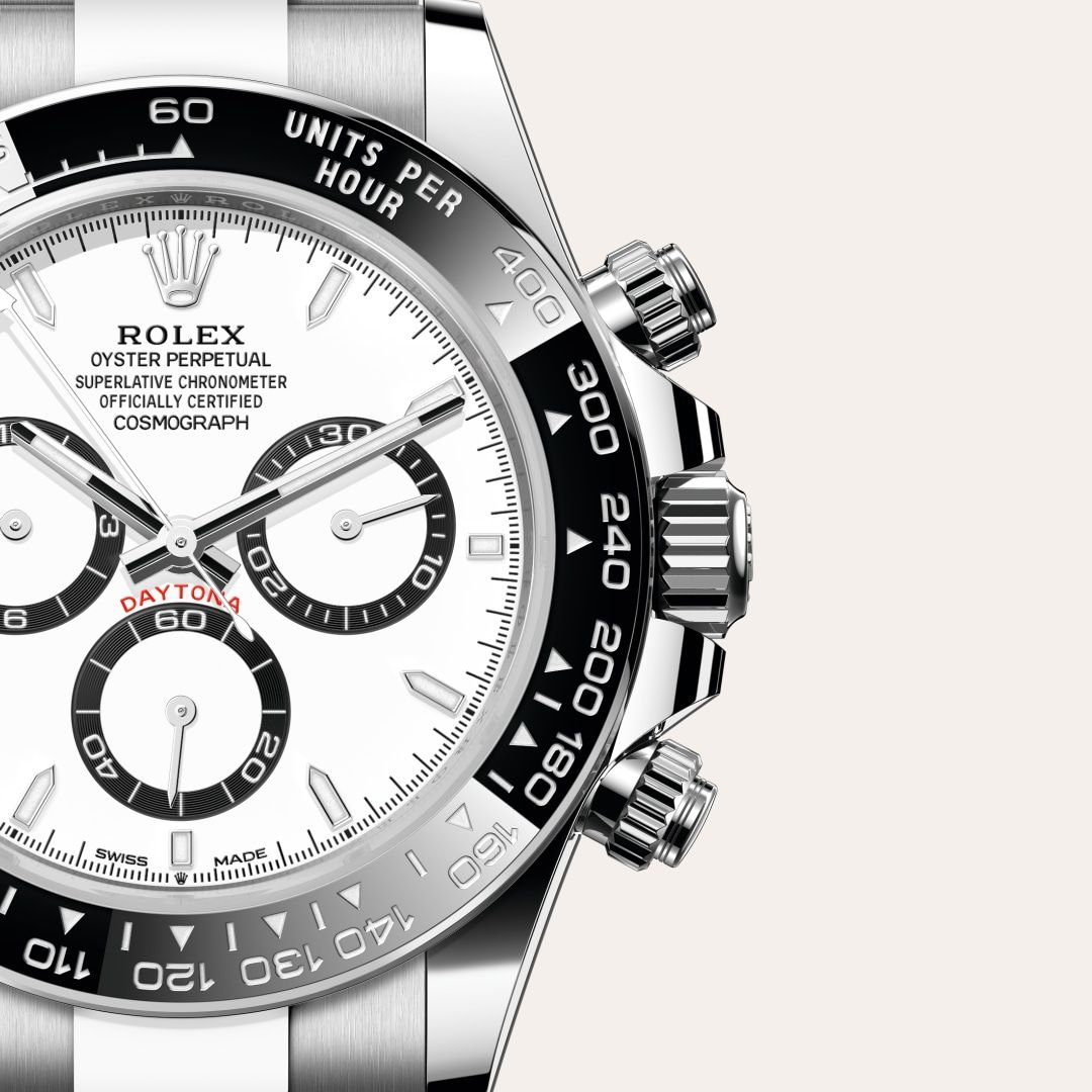 Daytona 40MM – White Dial, 100% Oystersteel Chronograph Watch