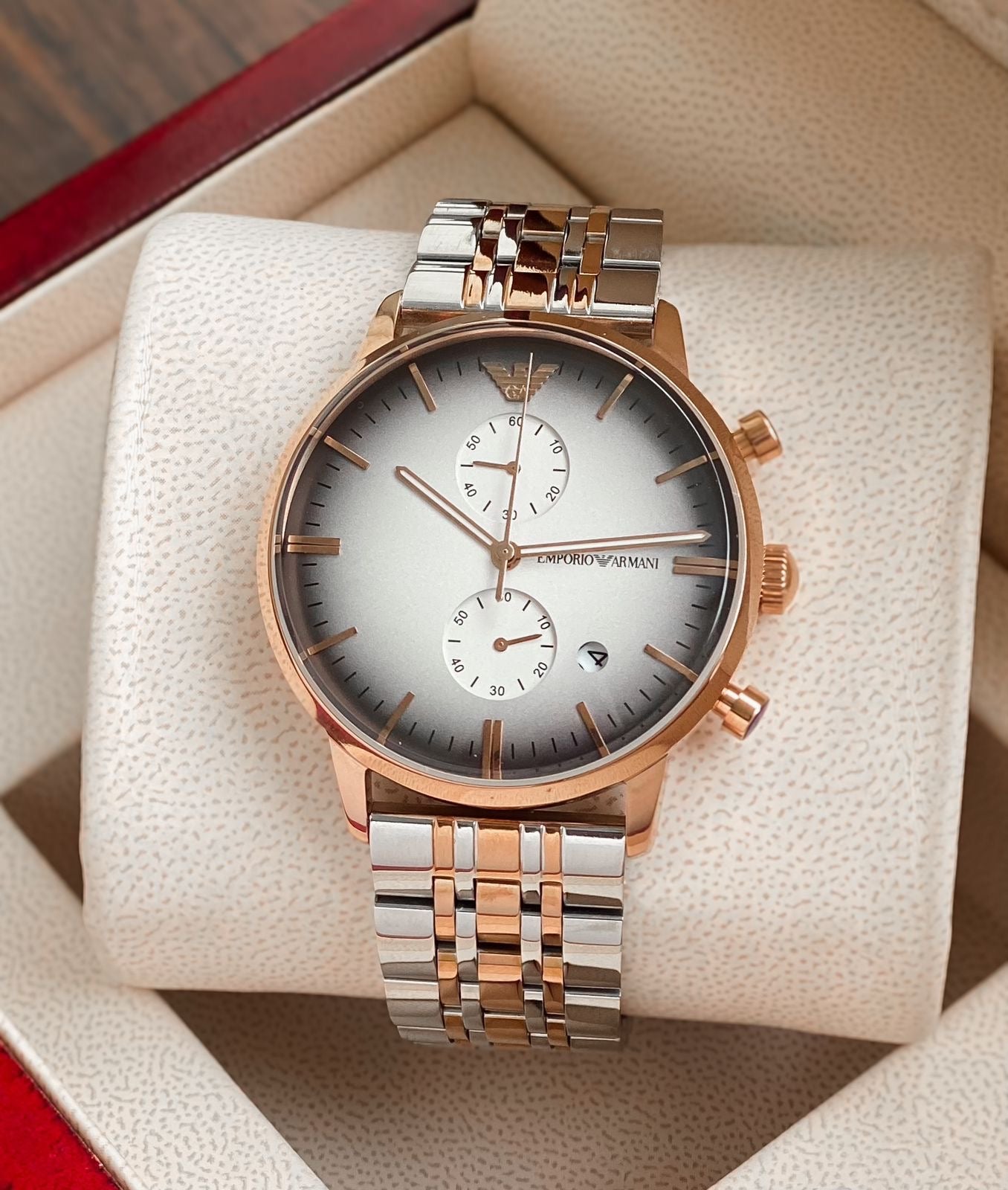Japan Quality All-Working Chronograph Steel Watch for Men
