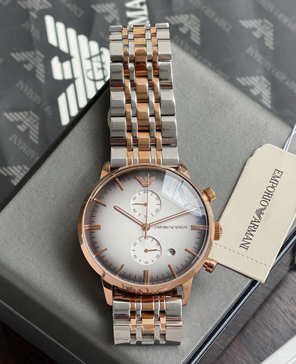Japan Quality All-Working Chronograph Steel Watch for Men
