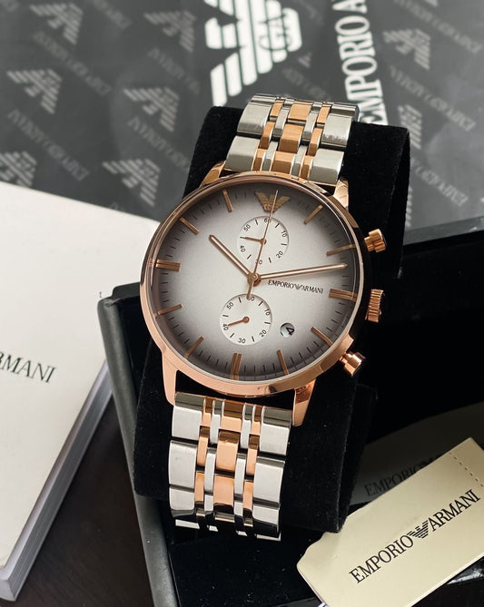 Japan Quality All-Working Chronograph Steel Watch for Men