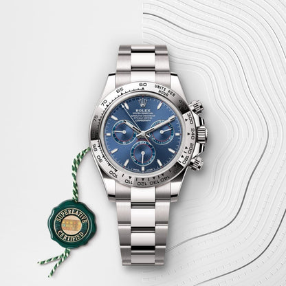 Cosmograph Daytona 40MM – Silver Steel Body, Luxury Blue Dial
